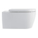 Duravit WC suspendu, cuvette à chasse profonde Set Me by Starck avec abattant, Rimless, blanc-2