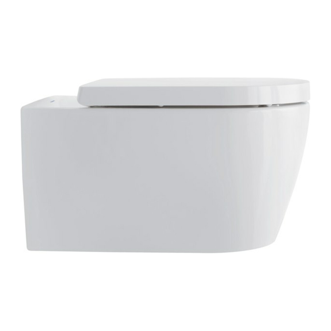 Duravit WC suspendu, cuvette à chasse profonde Set Me by Starck avec abattant, Rimless, blanc