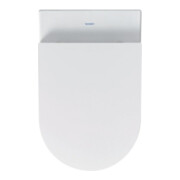 Duravit WC suspendu, cuvette à chasse profonde Set Me by Starck avec abattant, Rimless, blanc-5
