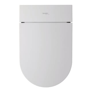 Duravit WC suspendu, cuvette à chasse profonde St. Plus Compact 37,8x57,5cm, avec confort, sans rebord, blanc