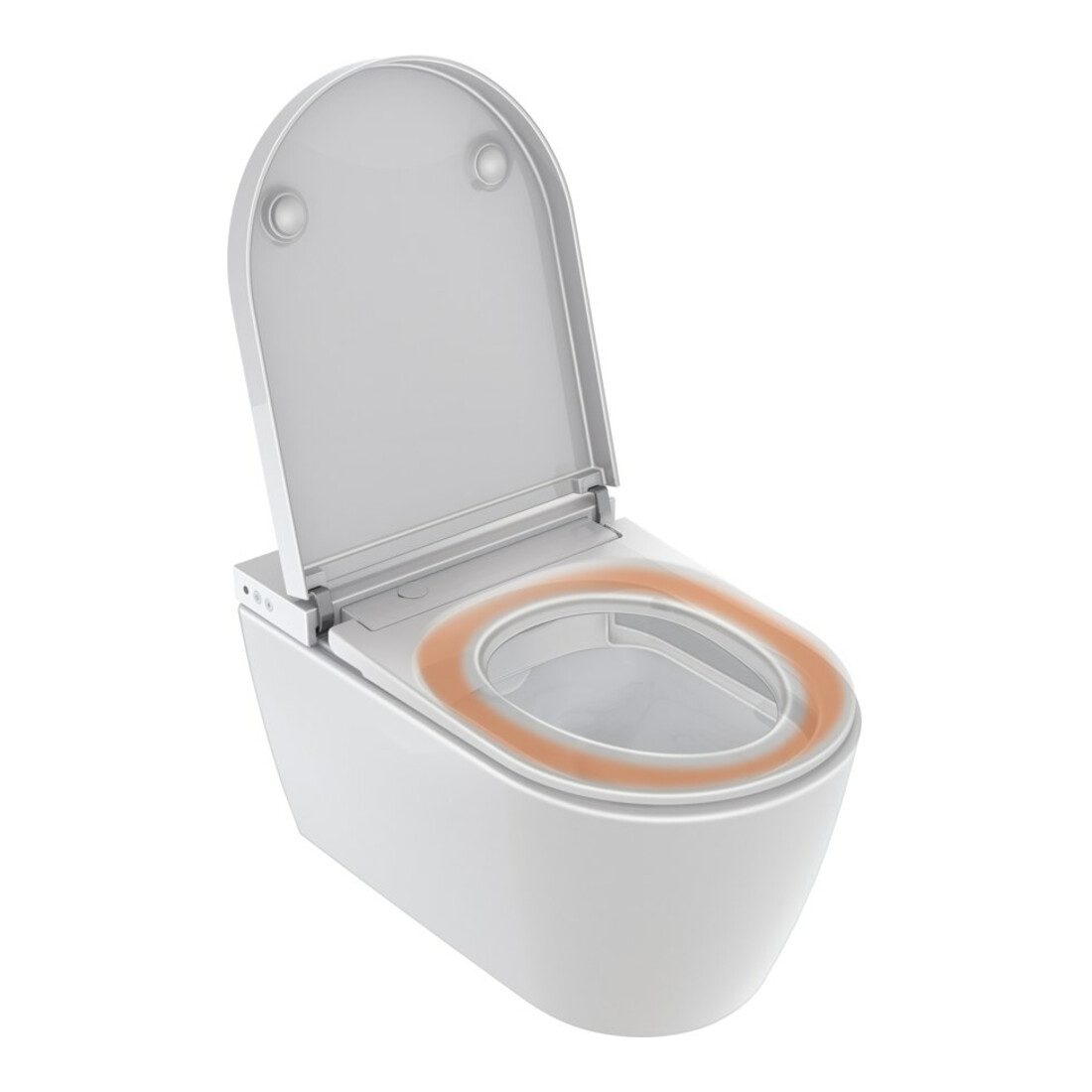 Duravit WC suspendu, cuvette à chasse profonde St. Plus Compact 37,8x57,5cm, avec confort, sans rebord, blanc