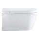 Duravit WC suspendu, cuvette à chasse profonde St. Plus Compact 37,8x57,5cm, avec confort, sans rebord, blanc