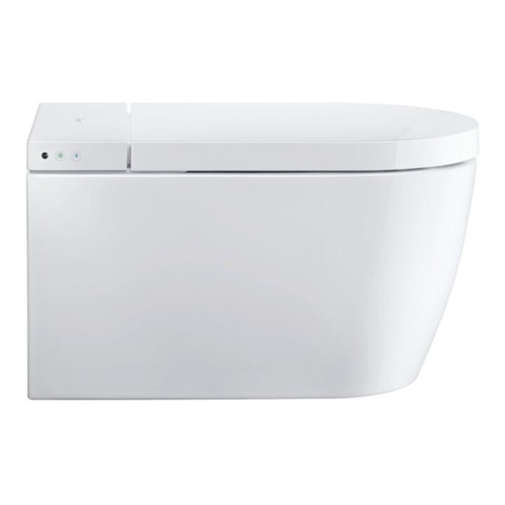 Duravit WC suspendu, cuvette à chasse profonde St. Plus Compact 37,8x57,5cm, avec confort, sans rebord, blanc