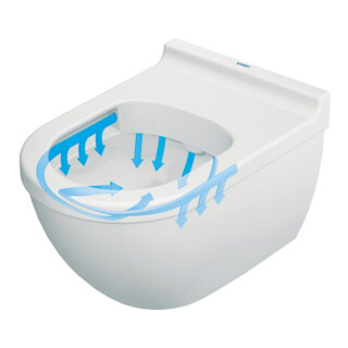 Duravit WC suspendu, cuvette à chasse profonde Starck 3 36,5x54cm, 4,5 l, sans rebord, blanc