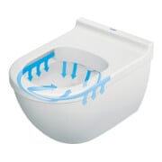 Duravit WC suspendu, cuvette à chasse profonde Starck 3 36,5x54cm, 4,5 l, sans rebord, blanc