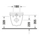 Duravit WC suspendu, cuvette à chasse profonde Starck 3 Vital 37x70 cm, 6 l, accessible, blanc-2