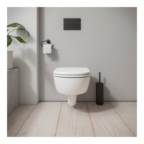 Duravit WC suspendu, cuvette profonde D-Code 37x54 cm, 4 l, sans bride, blanc, sans charnière prémontée