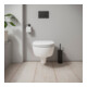 Duravit WC suspendu, cuvette profonde D-Code 37x54 cm, 4 l, sans rebord, blanc, avec ferrure pré-montée