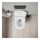 Duravit WC suspendu, cuvette profonde D-Code 37x54 cm, 4 l, sans rebord, blanc, avec ferrure pré-montée