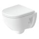 Duravit WC suspendu, cuvette profonde D-Code Compact 37x48cm, 4,5 l, sans bride, blanc, sans charnières prémontées-1