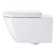 Duravit WC suspendu, cuvette profonde Happy D.2 36,5x54 cm, 4,5 l, sans bride, blanc WonderGliss-1