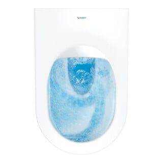 Duravit WC suspendu, cuvette profonde HygFlush Me by Starck 37x54 cm, 4 l, avec HygieneGlaze, blanc