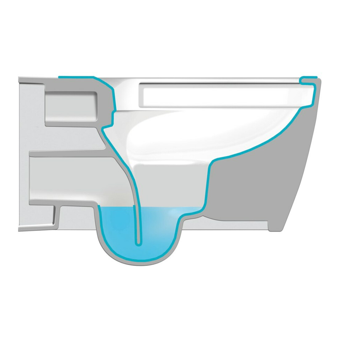 Duravit WC suspendu, cuvette profonde Me by Starck 37x57 cm, 4,5 l, sans rebord, blanc