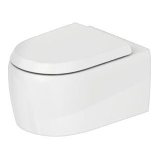 Duravit WC suspendu, cuvette profonde Qatego 38,5x57 cm, 4,5 l, sans bride, blanc brillant