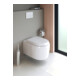 Duravit WC suspendu, cuvette profonde Qatego 38,5x57 cm, 4,5 l, sans bride, blanc brillant