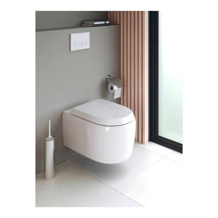 Duravit WC suspendu, cuvette profonde Qatego 38,5x57 cm, 4,5 l, sans bride, blanc brillant