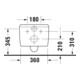 Duravit WC suspendu, cuvette profonde Qatego 38,5x57 cm, 4,5 l, sans bride, blanc brillant-4