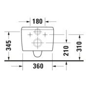 Duravit WC suspendu, cuvette profonde Qatego 38,5x57 cm, 4,5 l, sans bride, blanc brillant-4