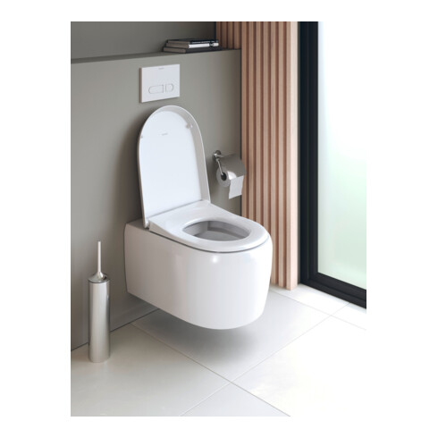 Duravit WC suspendu, cuvette profonde Qatego 38,5x57 cm, 4,5 l, sans bride, blanc brillant