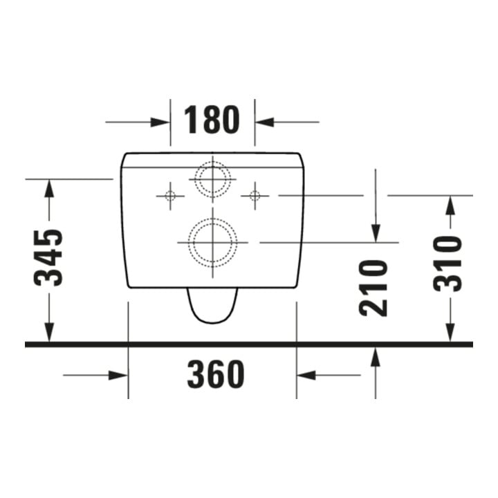 Duravit WC suspendu, cuvette profonde Qatego 38,5x57 cm, 4,5 l, sans bride, blanc brillant