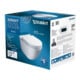Duravit WC suspendu, cuvette profonde Starck 3 avec siège WC, sans rebord, blanc
