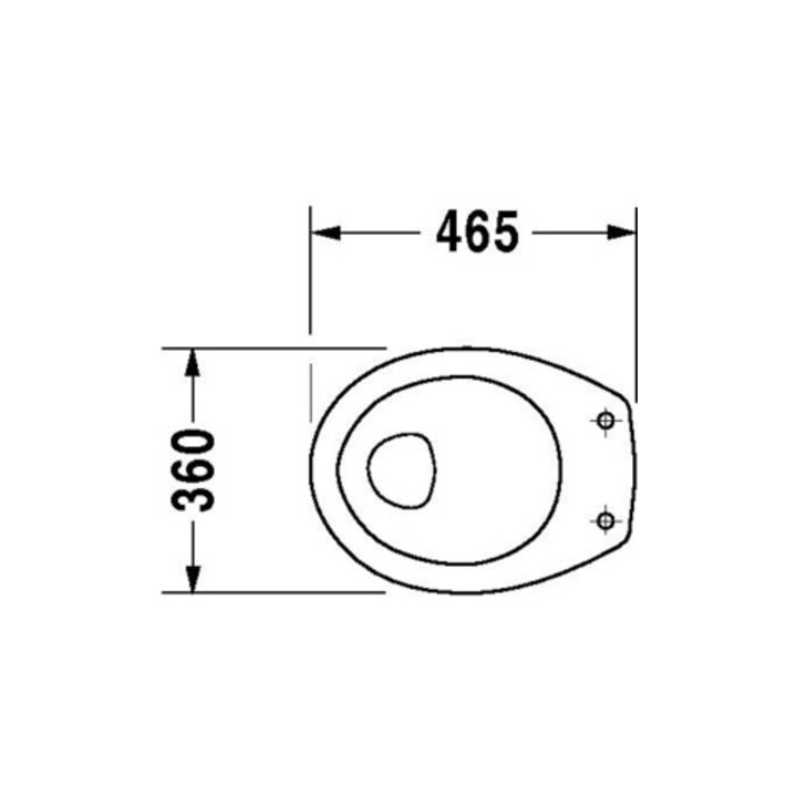 Duravit WC suspendu Duraplus Sudan 36x46,5 cm, sortie horizontale, blanc, 6,0 l, accessible