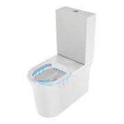 Duravit WC suspendu St. White Tulip 36x65 cm, 4,5 l, sortie horizontale, sans rebord, blanc brillant