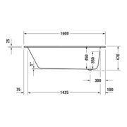Duravit Whirlwanne 2.0 D-Code 160x70cm, EB-Version, 1 RS, we., J Proj.-4
