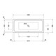 Duravit Whirlwanne 2.0 D-Code 180x80cm, EB-Version, 2 RS, we., J Proj.