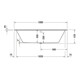 Duravit Whirlwanne 2.0 D-Code 180x80cm, EB-Version, 2 RS, we., J Proj.