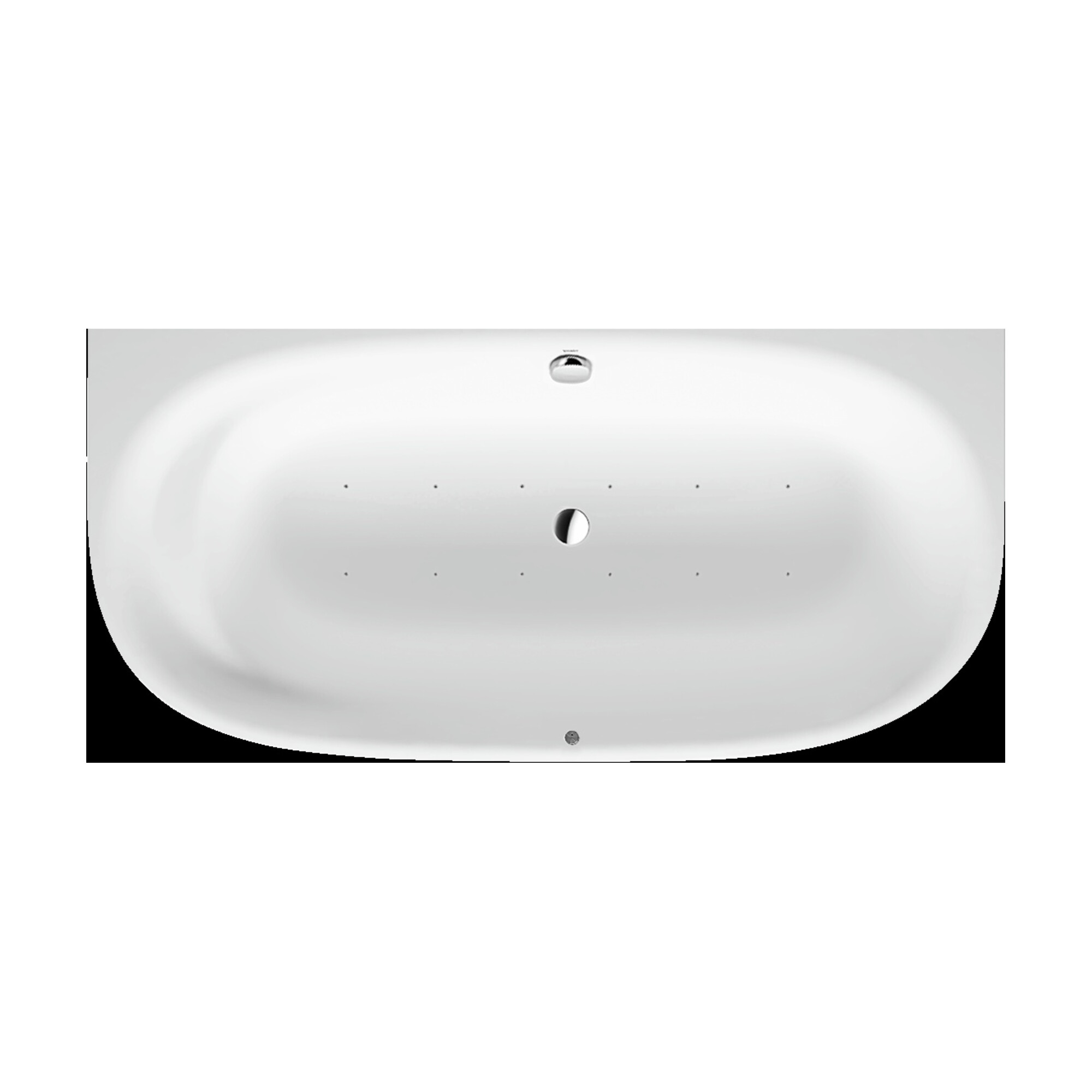 Duravit Whirlwanne Cape Cod 190x90cm, Vorw., 1 RS, weiß, Air-System