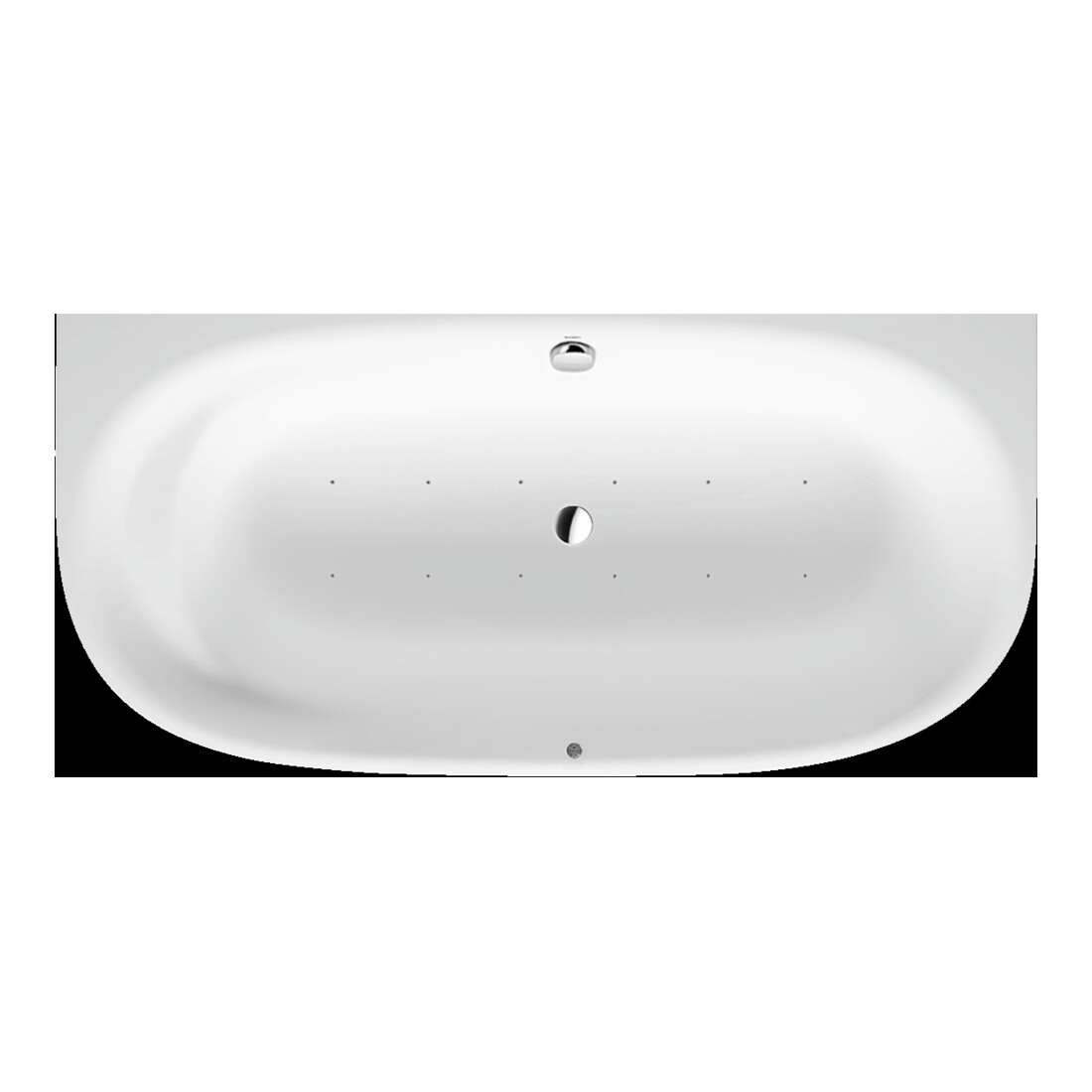 Duravit Whirlwanne Cape Cod 190x90cm, Vorw., 1 RS, weiß, Air-System