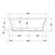 Duravit Whirlwanne Cape Cod 190x90cm, Vorw., 1 RS, weiß, Air-System