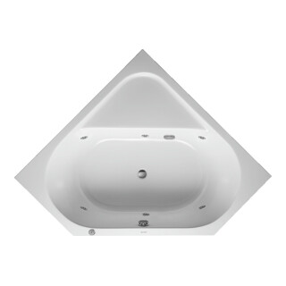 Duravit Whirlwanne D-Code 140x140cm, E, EB-Vers, 2 RS, w, J Proj.