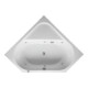 Duravit Whirlwanne D-Code 140x140cm, E, EB-Vers, 2 RS, w, J Proj.-1