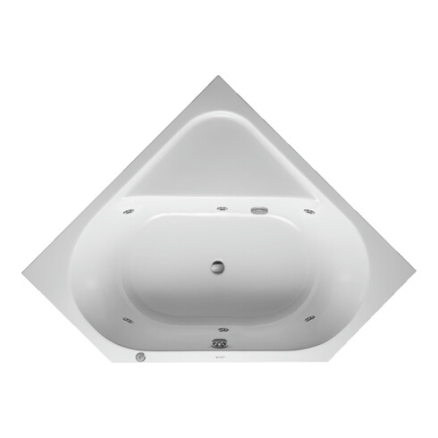 Duravit Whirlwanne D-Code 140x140cm, E, EB-Vers, 2 RS, w, J Proj.