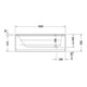 Duravit Whirlwanne D-Code 160x70cm, EB-Version, 1 RS, we., J Proj.-5