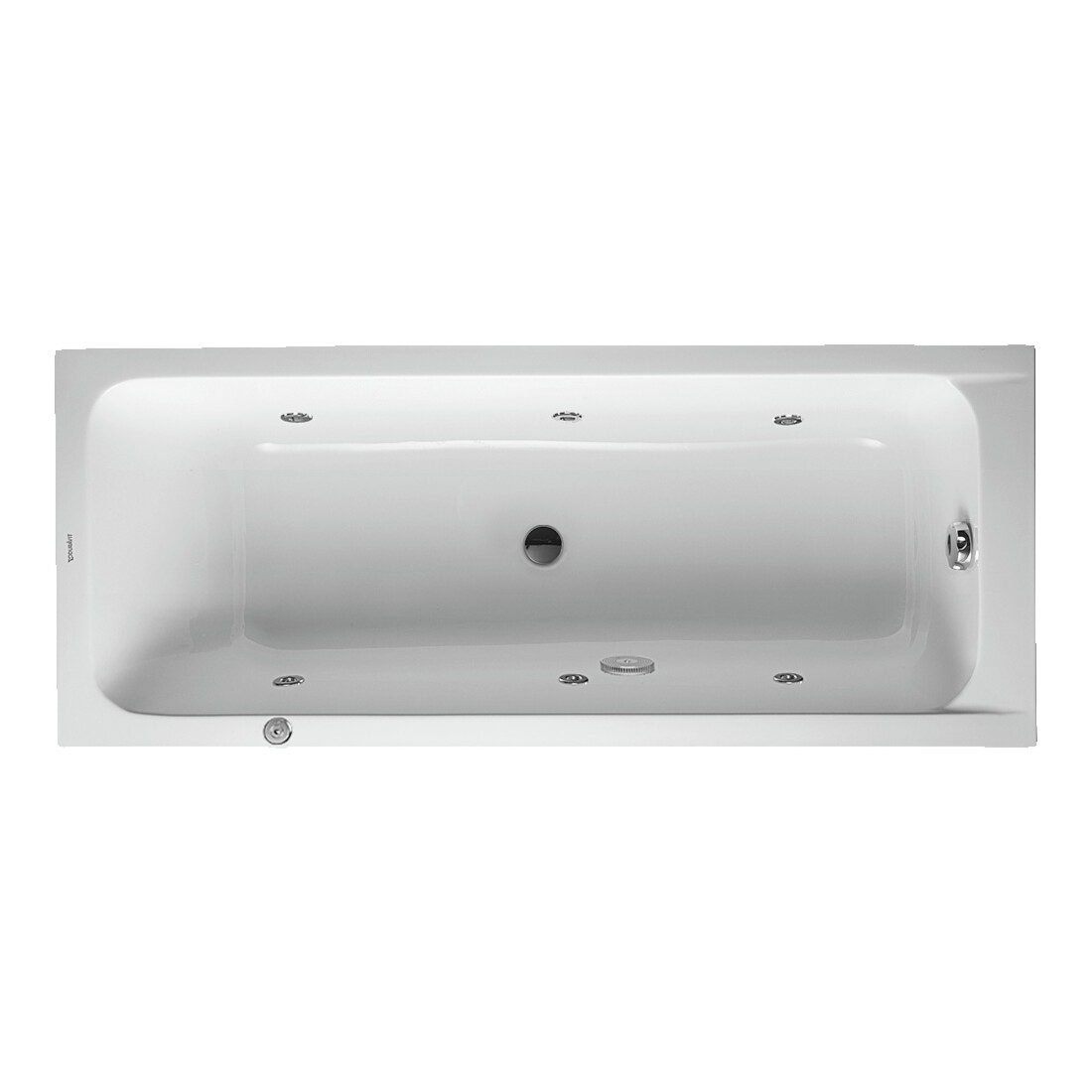 Duravit Whirlwanne D-Code 170x70cm, EB-Version, 1 RS, we., J Proj.
