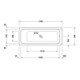 Duravit Whirlwanne D-Code 170x70cm, EB-Version, 1 RS, we., J Proj.-5