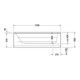 Duravit Whirlwanne D-Code 170x70cm, EB-Version, 1 RS, we., J Proj.-5