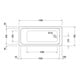 Duravit Whirlwanne D-Code 170x75cm, EB-Version, 1 RS, we., J Proj.-4