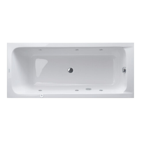 Duravit Whirlwanne D-Code 180x80cm, EB-Version, 2 RS, we., J Proj.