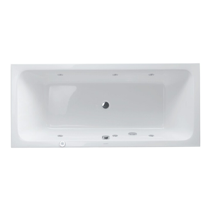 Duravit Whirlwanne D-Code 180x80cm, EB-Version, 2 RS, we., J Proj.