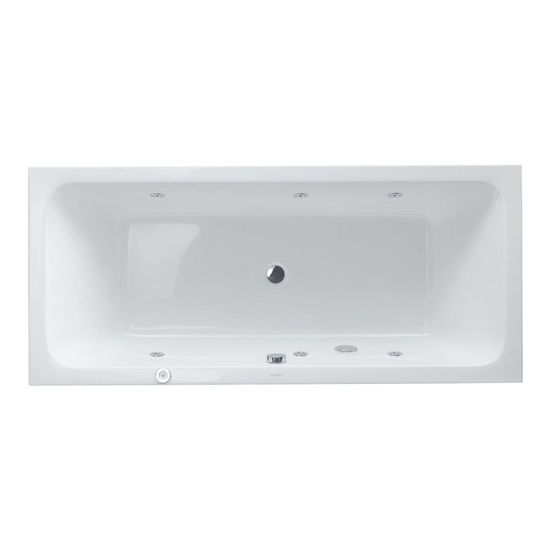 Duravit Whirlwanne D-Code 180x80cm, EB-Version, 2 RS, we., J Proj.