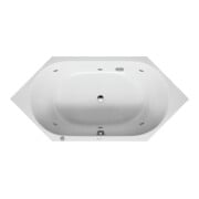 Duravit Whirlwanne D-Code 190x90 m, 6-eck, EB-Vers, we., J Proj.