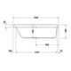 Duravit Whirlwanne Happy D.2 160x70cm, Air-Sys, EB-Vers, 1 RS li, we.