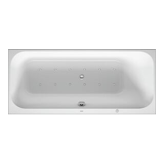 Duravit Whirlwanne Happy D.2 160x70cm, Air-Sys, EB-Vers, 1 RS re, we.