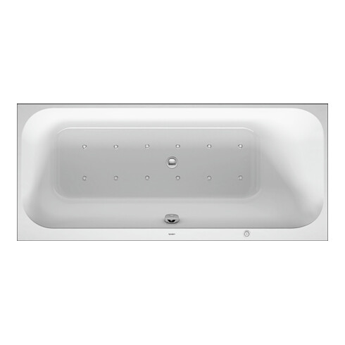 Duravit Whirlwanne Happy D.2 160x70cm, Air-Sys, EB-Vers, 1 RS re, we.