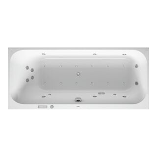 Duravit Whirlwanne Happy D.2 160x70cm, Combi E, EB-Vers, 1 RS li, we.