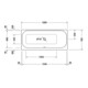 Duravit Whirlwanne Happy D.2 160x70cm, Combi E, EB-Vers, 1 RS re, we.-3